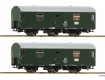 74111 Roco set of 2 Mail car Rekowagen